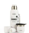 Kit Termo 1 Lt Base De Silicona + Mate Flap Blanco