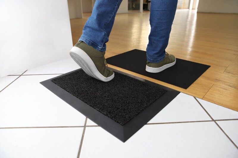 SANIMAT 3858 FELPUDO PEDILUVIO SANIMAT EN PVC 38X58CM 203 NEGRO