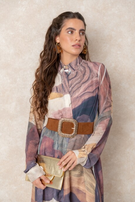 VESTIDO TUNICA OKSANA Ocre