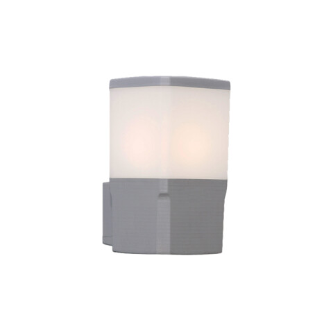 Aplique LED pared rectan. gris IP55 E27 VIRGILIO FL0664