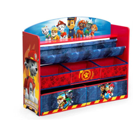 Organizador de libros y juguetes Deluxe Paw Patrol 5 Contenedores