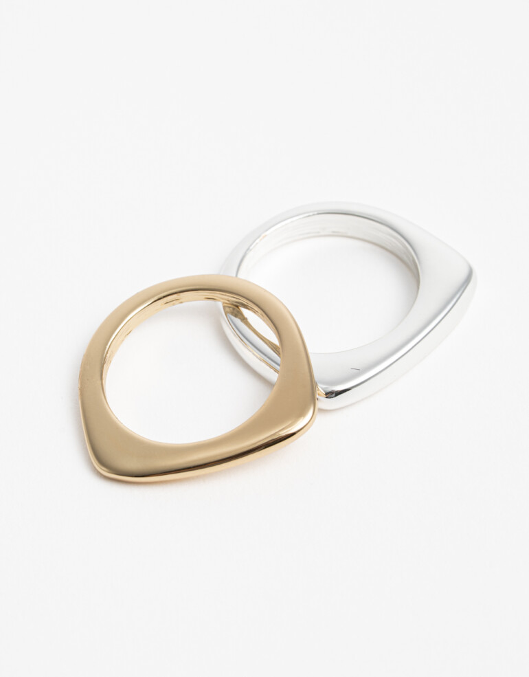 Sets Anillos Metal Sets De Anillos - Dorado