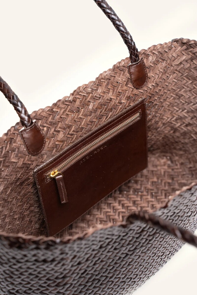 TOTE TRENZA Marron