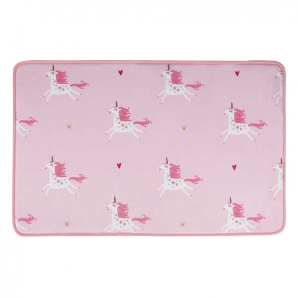 ALFOMBRA UNICORNIO 39.5X59 CM. ROSADO