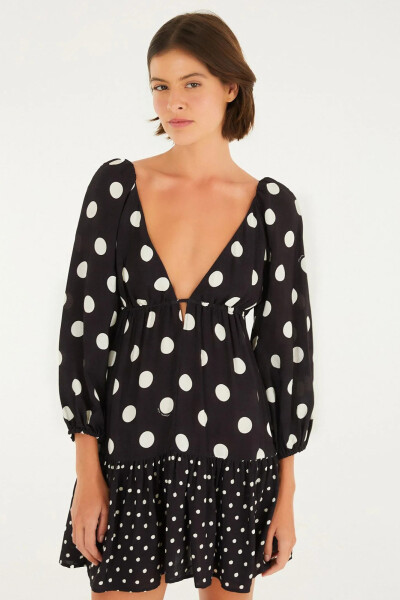 VESTIDO LUNARES Negro