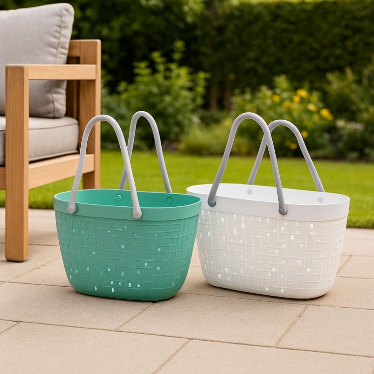 Cesto canasto tipo bolsa con asa 33cm x 15cm x 19cm Cesto canasto tipo bolsa con asa 33cm x 15cm x 19cm