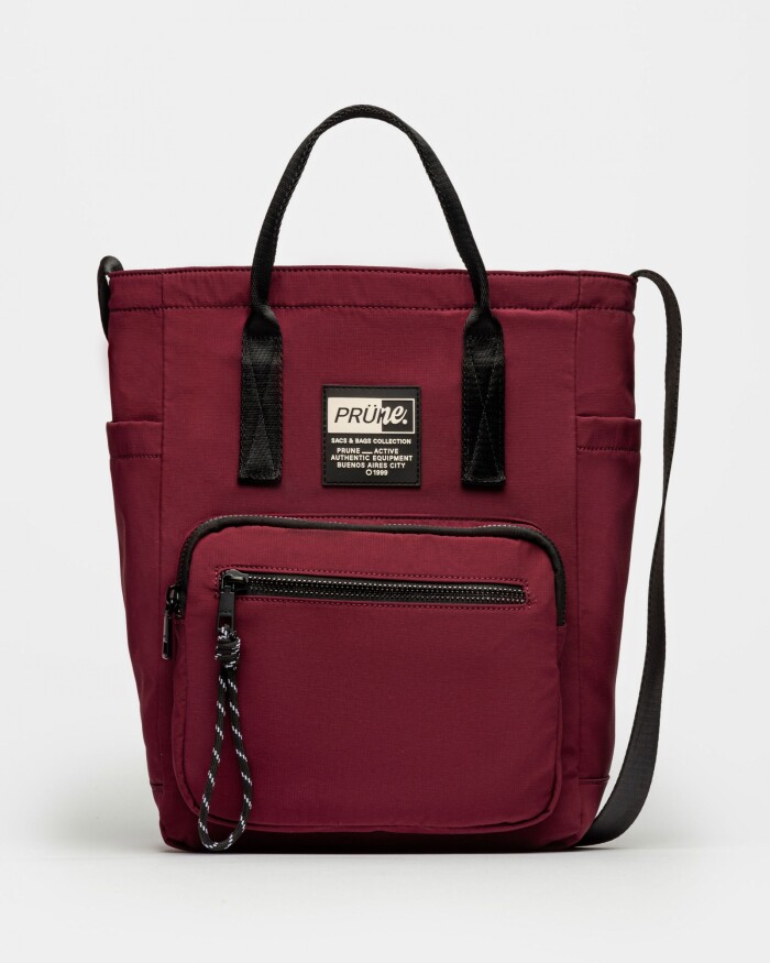 Bolso Al Hombro Forest en Nylon Bordeaux