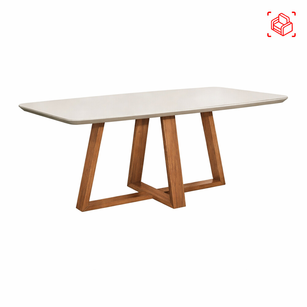 MESA MDF-Y-MADERA BLANCO BENNETT