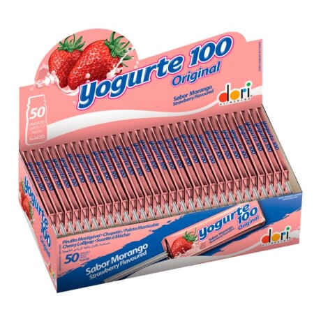 Chupetin Masticable Dori x 50 de Yogurt sabor Frutilla