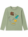 REMERA SPORT VERDE GRISACEO