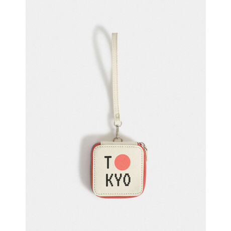 Monedero Tokio Blanco Crudo