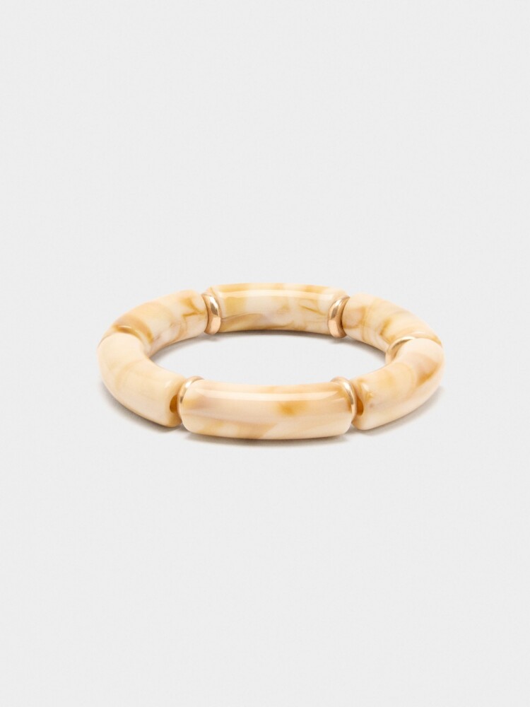 Pulsera Elástica Efecto Piedra beige