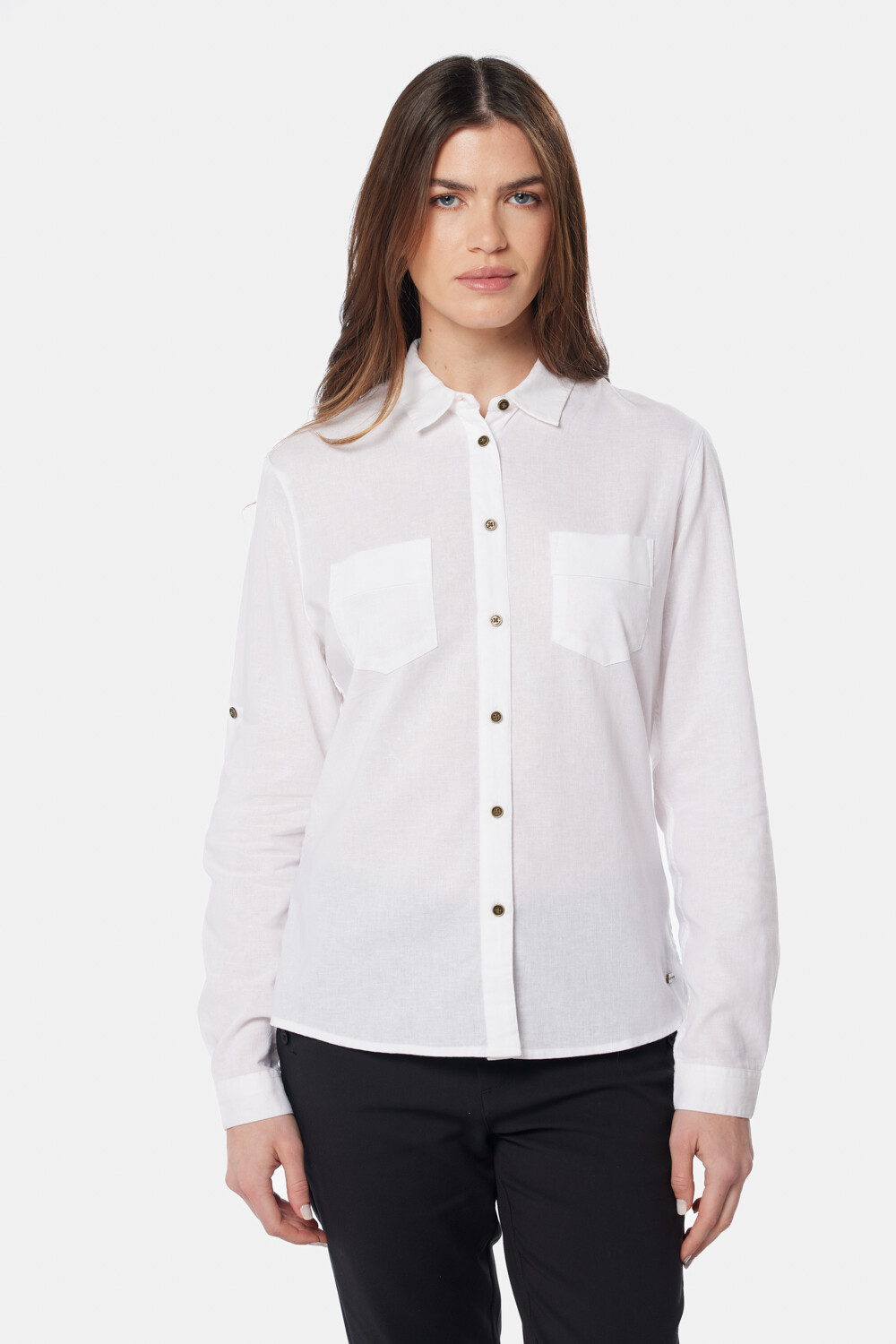 CAMISA DE LINO Blanco