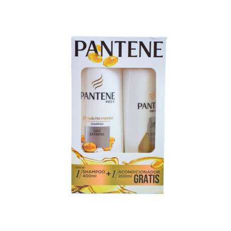 Pack PANTENE liso extremo shampoo 400 ml + acondicionador 200 ml Pack PANTENE liso extremo shampoo 400 ml + acondicionador 200 ml