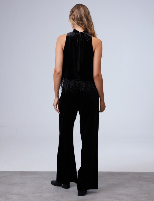 Conjunto Blusa & Pantalón Velvet NEGRO