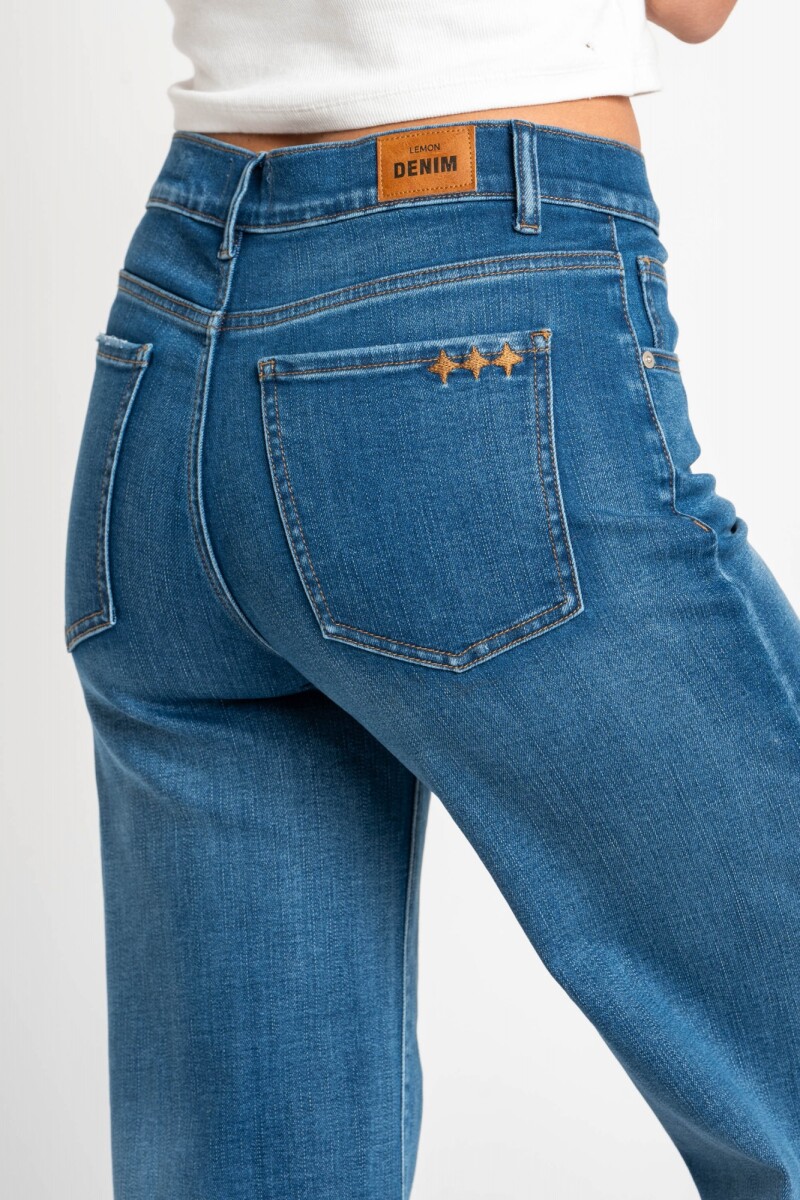 Jean Flared Wide Leg Denim