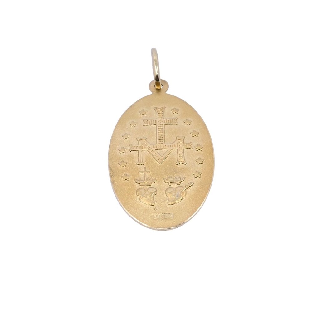 Medalla oro 18k virgen milagrosa. Medalla oro 18k virgen milagrosa.