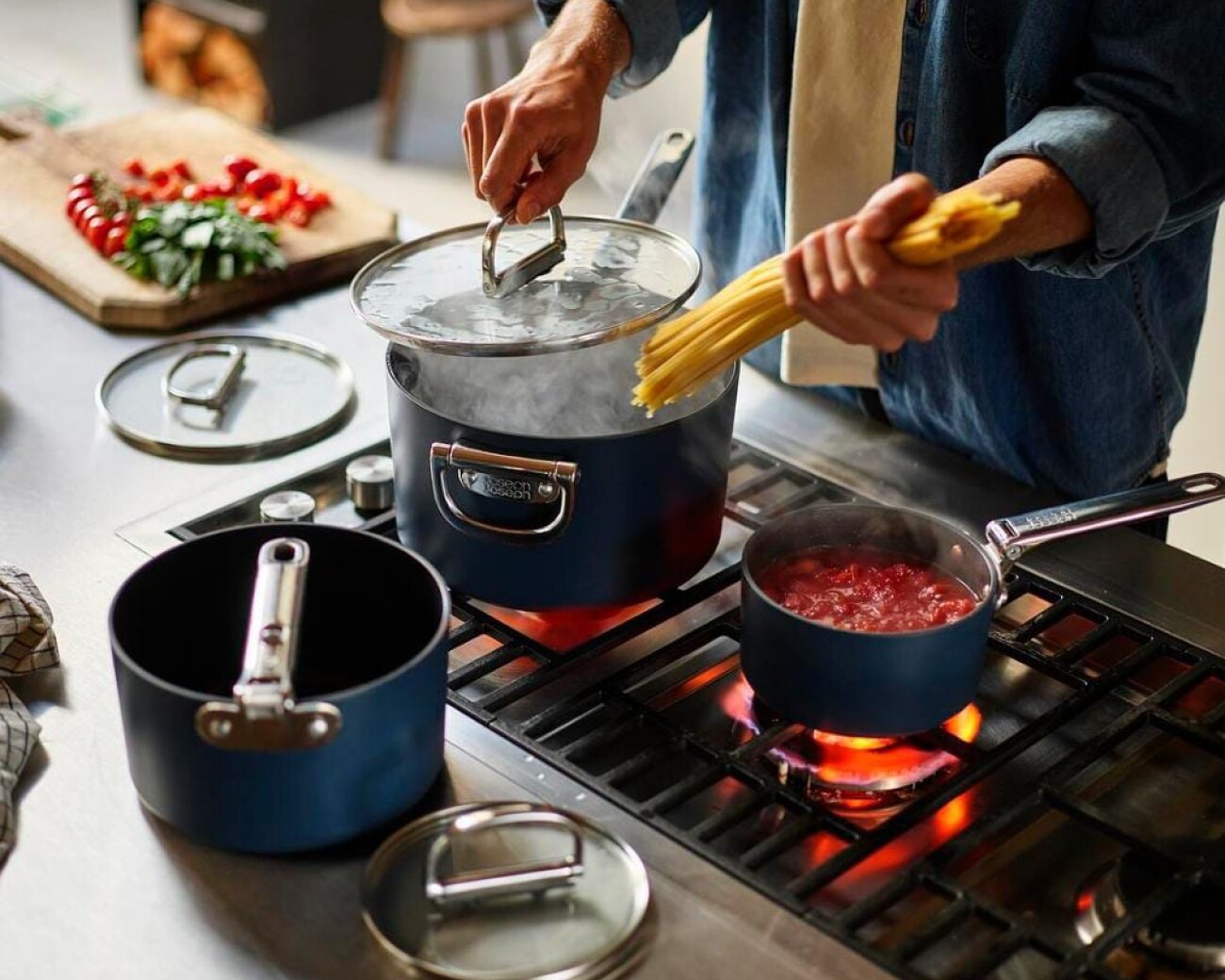 Set de Batería Space Steel 5 Piezas Joseph Joseph Set de Batería Space Steel 5 Piezas Joseph Joseph