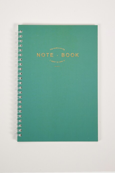 Cuaderno Note.book 70 G 80 Hojas Menta
