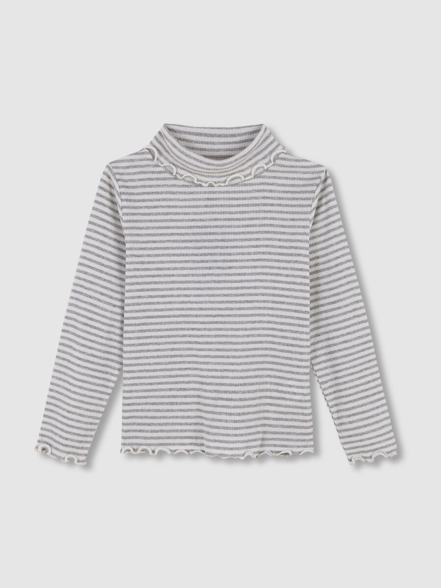 Camiseta Rayas Gris