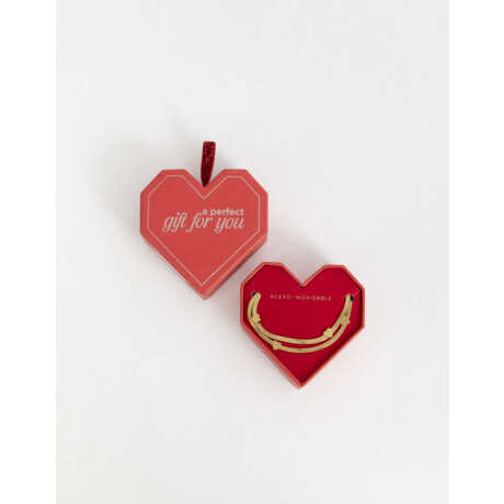 Cadena Choker Corazones Dorado