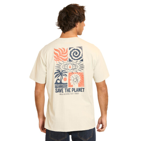Remera Maui and Sons - Save The Planet - Beige Remera Maui and Sons - Save The Planet - Beige