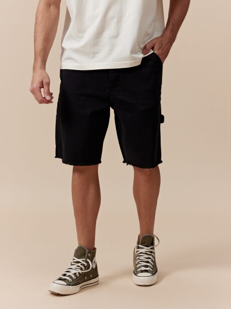 BERMUDA DENIM SKIP NEGRO JEAN