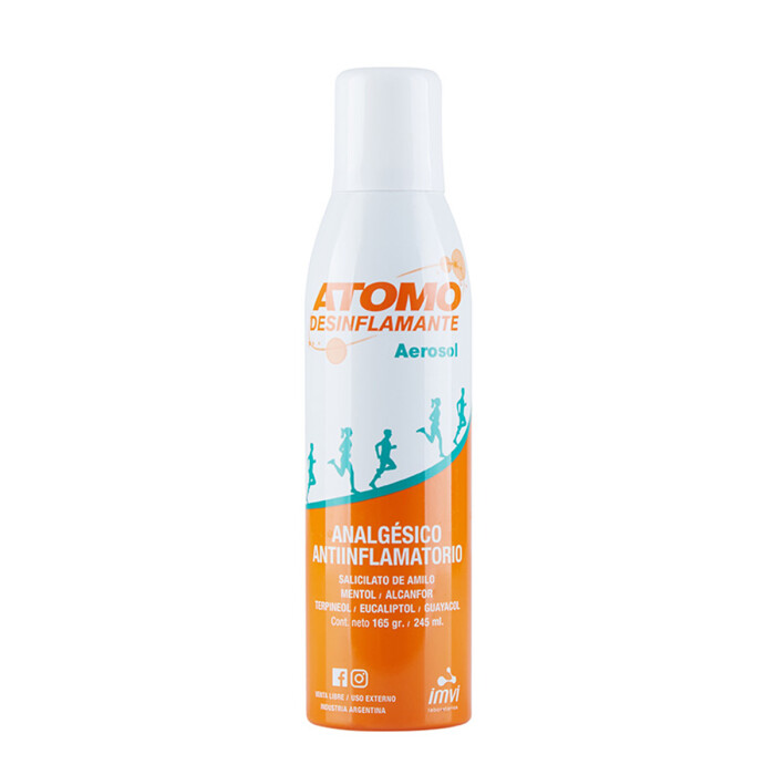 ATOMO DESINFLAMANTE AEROSOL FR. X 245 ML única