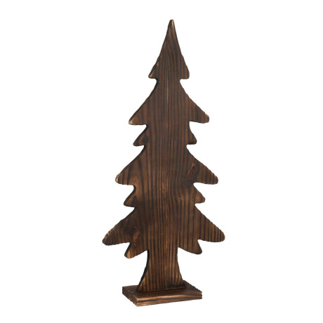 ÁRBOL NAVIDAD DECORATIVO MADERA MARRON