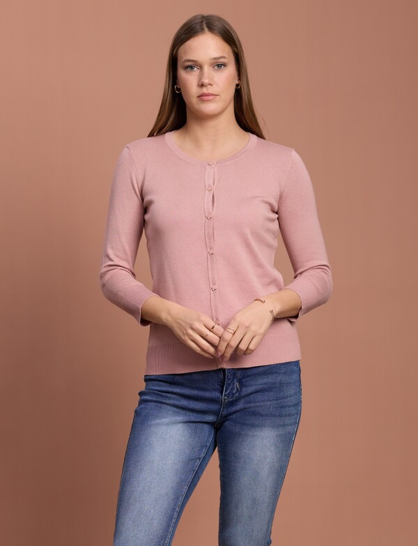 Cardigan Basico ROSA