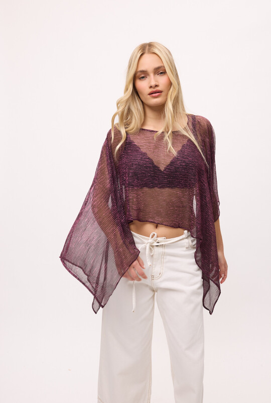 Poncho Sevilla Fucsia