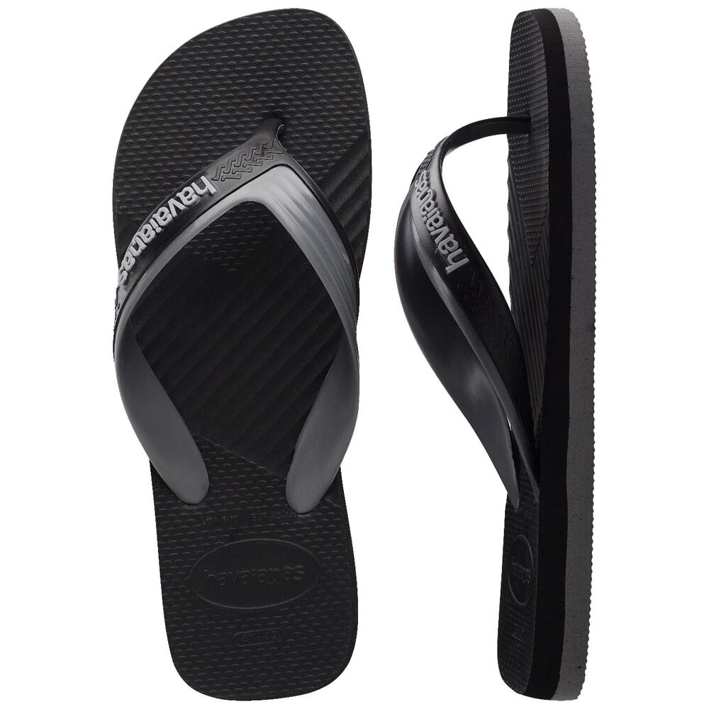 Sandalias Havaianas Dual Hombre Gris Acero Negro