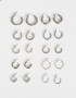 Aros Argollas Set Metal Aros Argollas Sets - Plateado