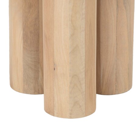 MESA AUXILIAR MDF-Y-MADERA NATURAL-BEIGE CYLINDER NATURAL