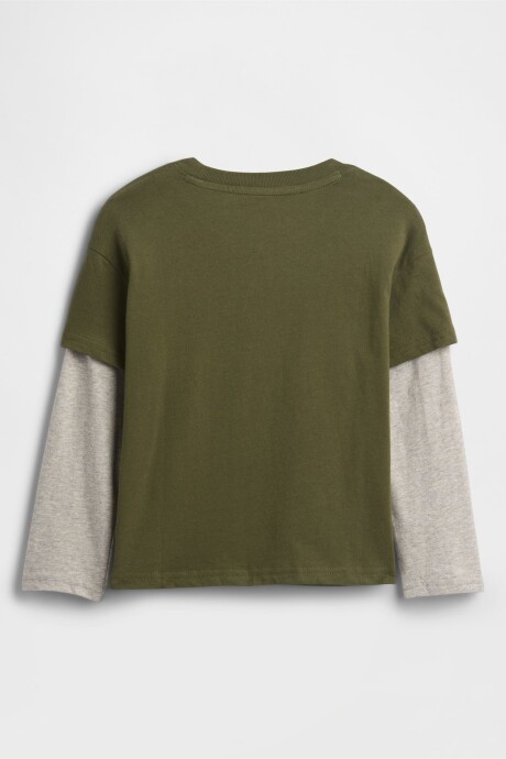 Remera Gráfico Toddler Niño Army Jacket Green