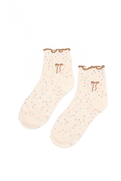 Medias Jaspeadas Beige