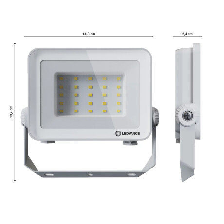 Foco LED LEDVANCE OSRAM Compact IP65 30W Blanco Foco LED LEDVANCE OSRAM Compact IP65 30W Blanco Luz Cálida