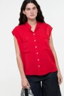 CAMISA SIN MANGAS Rojo