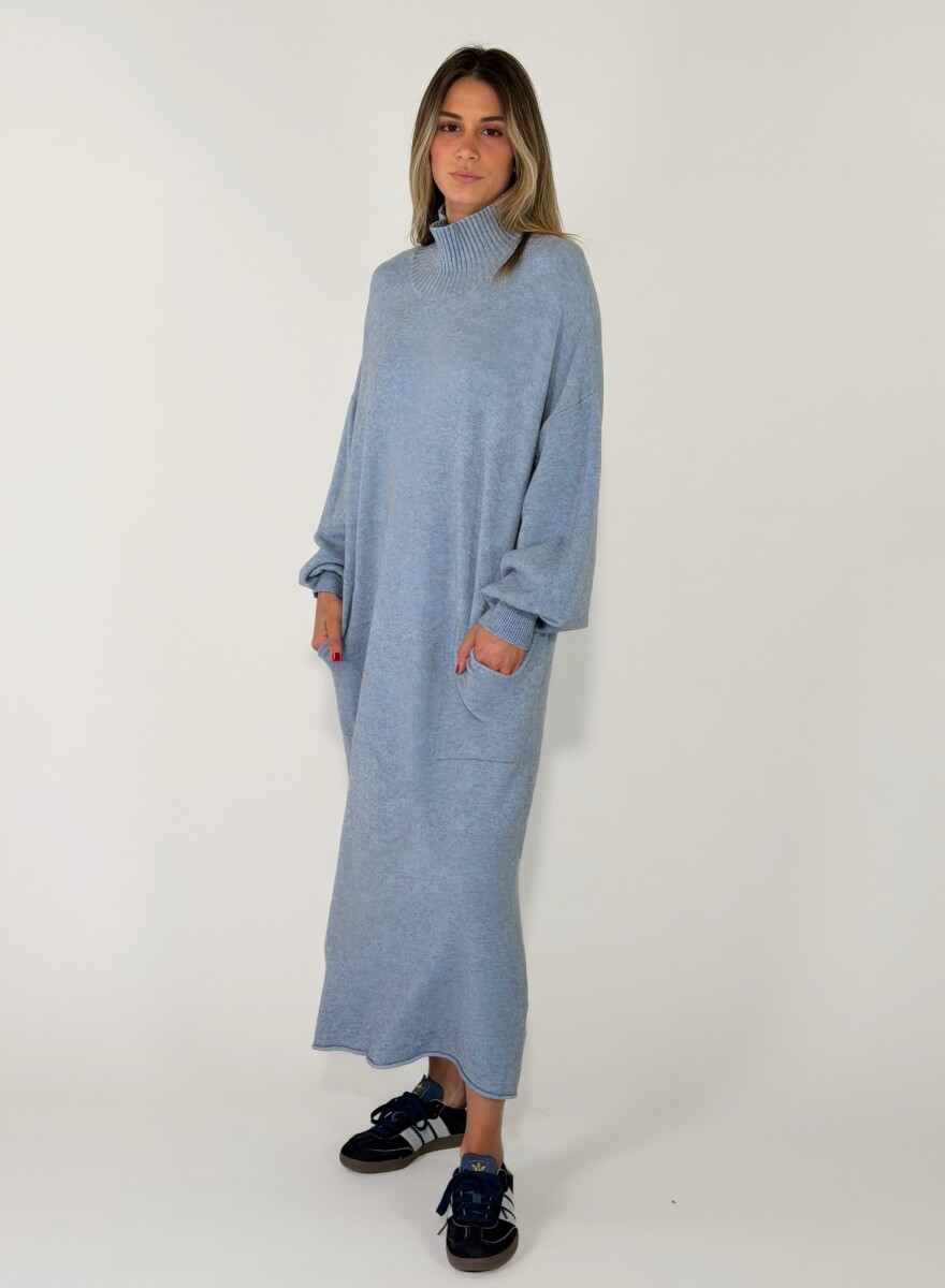 VESTIDO NAS - CELESTE 