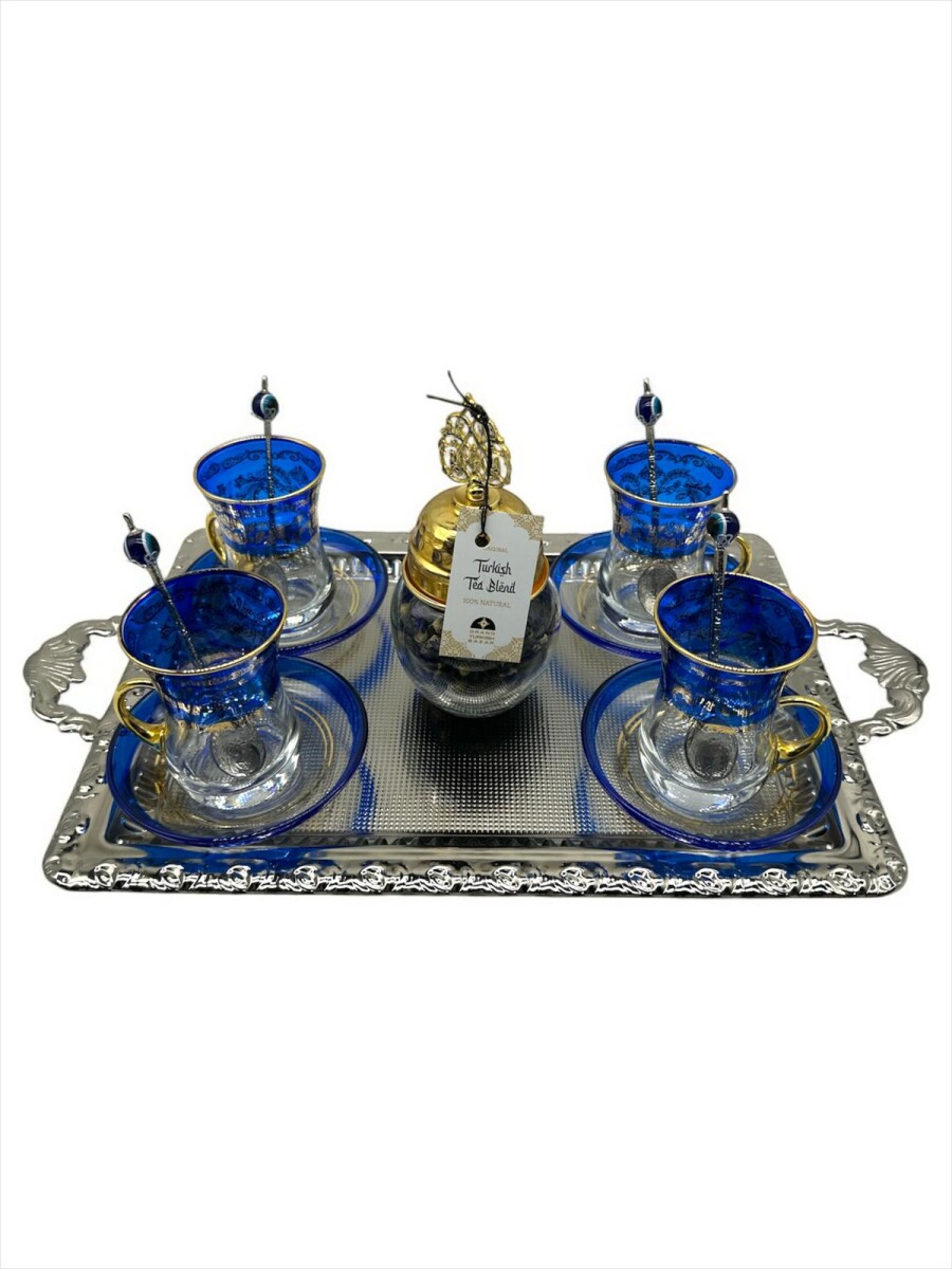 Set de té para cuatro personas VIP - Azul 