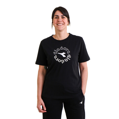Diadora Remera Mujer L. T- SHIRT SS ESS. SPORTS I Negro