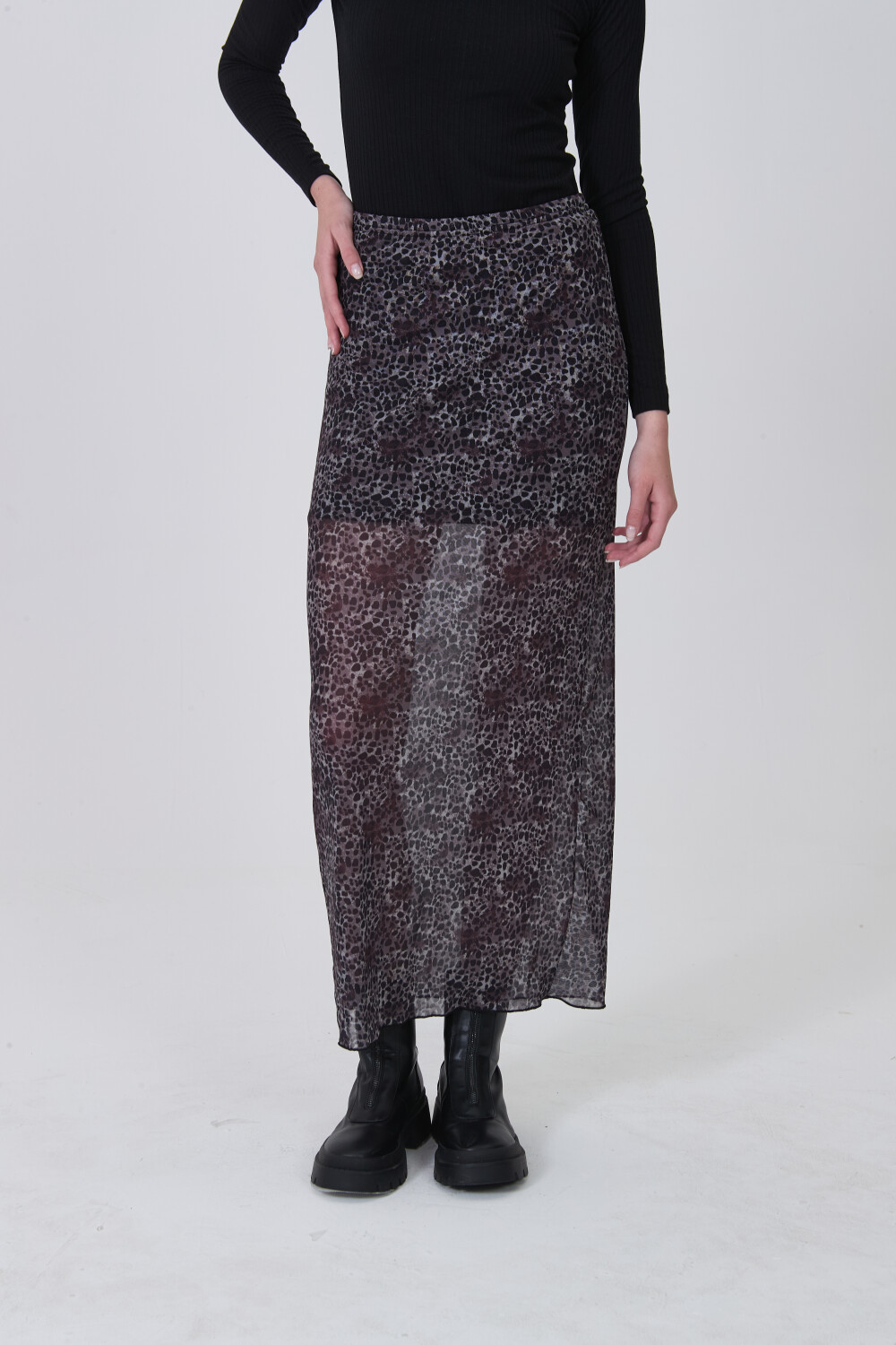 Falda Gazin Estampado 1