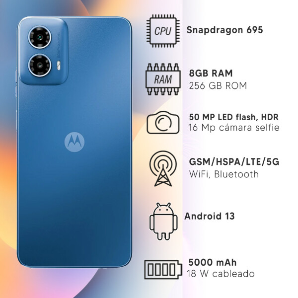 Motorola G34 8/256gb 5g CEL MOTOROLA G34 8/256GB AZUL