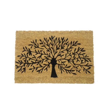 Alfombra Puerta Entrada Felpudo Coco Goma 40X60 Arbol