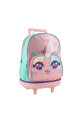Mochila escolar con ruedas Gatito Rosa