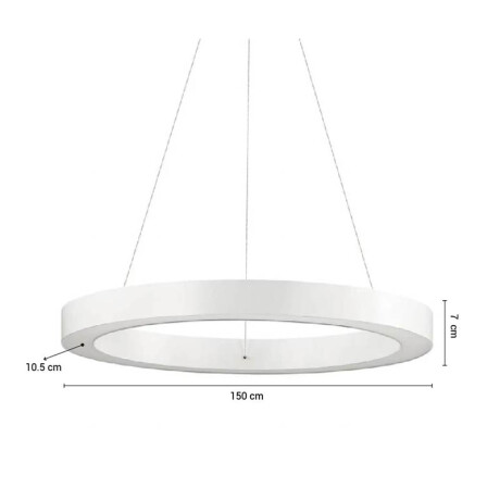 PLRCZ92 Colgante LED Zurich IV 92W 150 cm Blanco