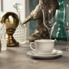 Taza cafe100 ml con plato Flamingo White 11.5 cm O Taza cafe100 ml con plato Flamingo White 11.5 cm O