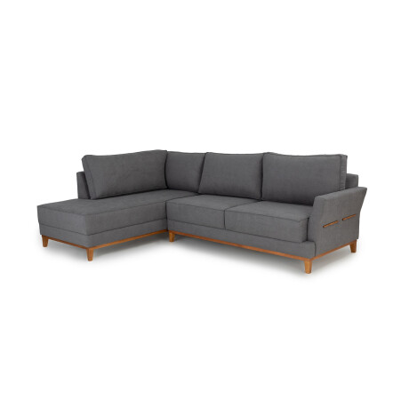 Rinconera Amadeus Chica - Tela Microfibra - Chaise Izquierdo 2160 (Grafito)