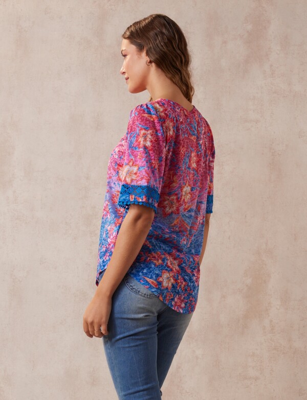 Blusa Printed MULTI/ROSA
