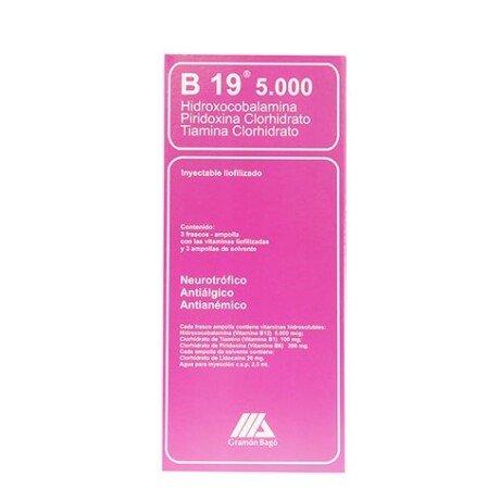 B 19 5000 3 Ampollas B 19 5000 3 Ampollas